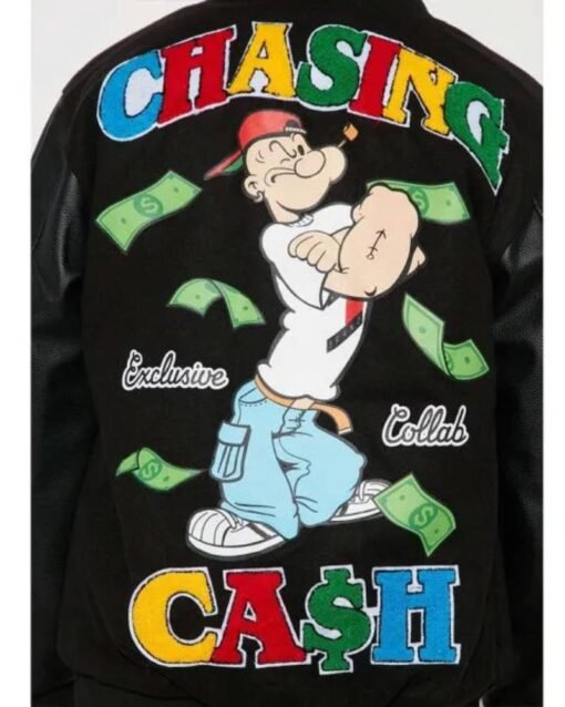 Popeye Chasing Cash Varsity Jacket