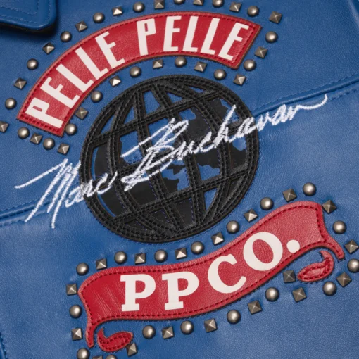 Pelle Pelle Black And Blue World Tour Jacket | Pelle Pelle