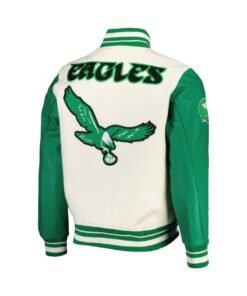 Pro Standard Cream Philadelphia Eagles Retro Jacket