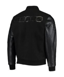 NFL Chicago Bears Black Varsity Jacket