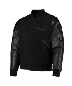 NFL Chicago Bears Black Varsity Jacket