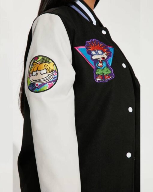 Rugrats Varsity Black & White Jacket