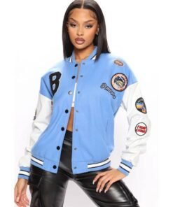 Star Athlete Light Blue Varsity Jacket