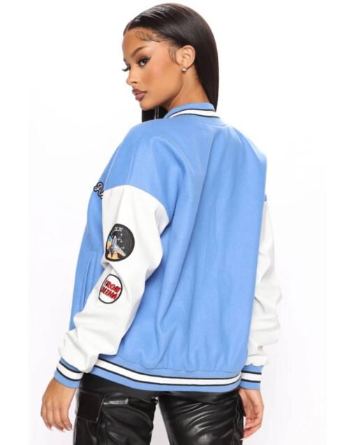 Star Athlete Light Blue Varsity Jacket