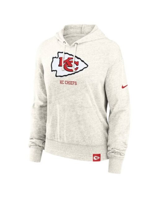 Nike Cream Kansas City Chiefs Gym Vintage Hoodie