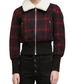 9-1-1 S05 May Grant Plaid Bomber Jacket