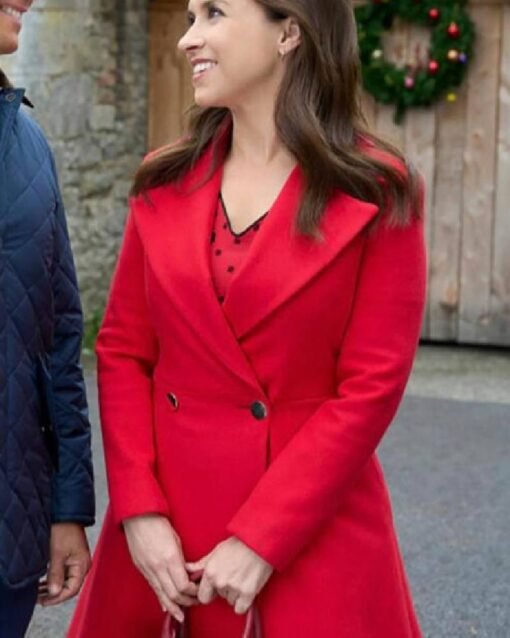 A Merry Scottish Christmas 2023 Lacey Chabert Red Coat