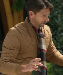 Andrew Walker Jingle Bell Run Brown Quilted Jacket