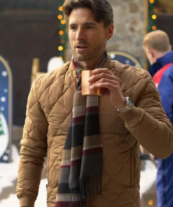 Andrew Walker Jingle Bell Run Brown Quilted Jacket