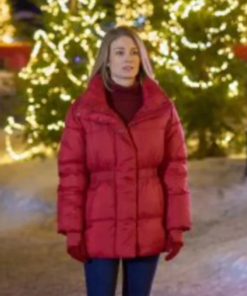 Kim Matula The Finnish Line Red Puffer Jacket