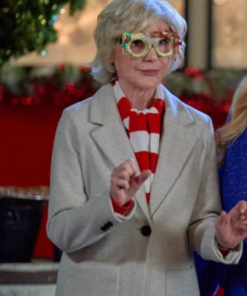 Beth Broderick Holiday Mismatch White Coat