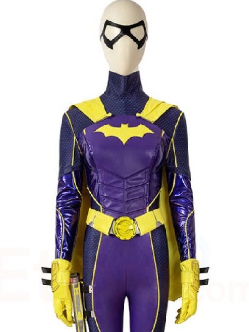 Gotham Knights Batgirl Purple Leather Jacket