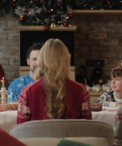 Caprice Bourret A European Christmas 2024 Red Sweater