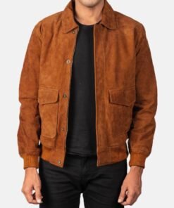 Coffmen Brown Suede A2 Bomber Jacket