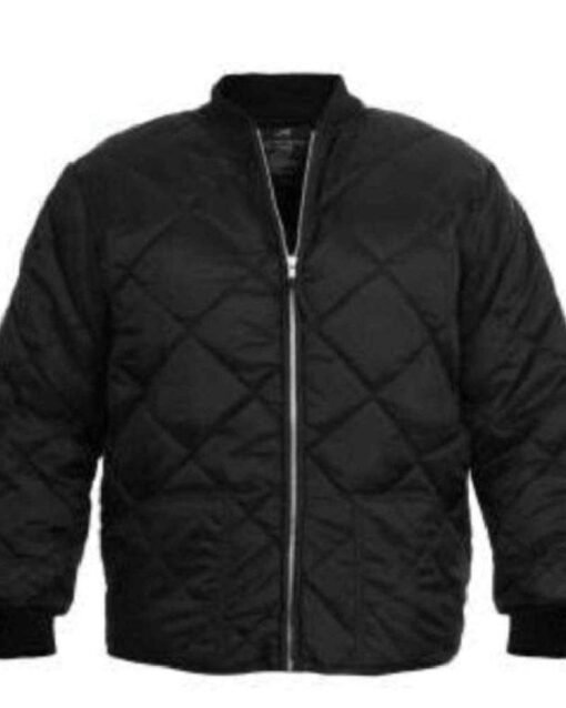 Diamond Nylon Quilted Flight Jacket