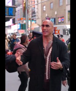The Rock 2024 Black Coat