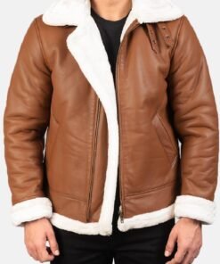 Francis B-3 Brown Leather Bomber Jacket