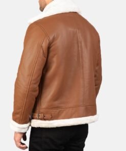 Francis B-3 Brown Leather Bomber Jacket