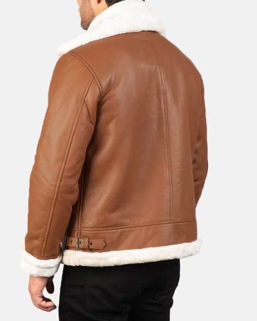 Francis B-3 Brown Leather Bomber Jacket