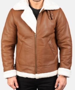 Francis B-3 Brown Leather Bomber Jacket
