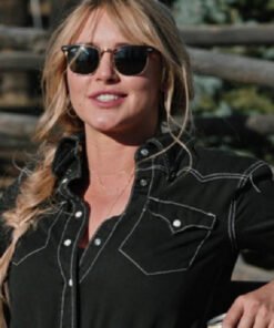Yellowstone Season 4 Laramie Black Denim Shirt