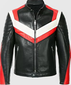 Holt Men’s Black Biker Leather Jacket