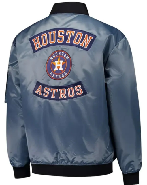 Houston Astros Charcoal Bomber Full-zip Jacket