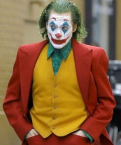 Joaquin Phoenix Joker Red Tuxedo Suit