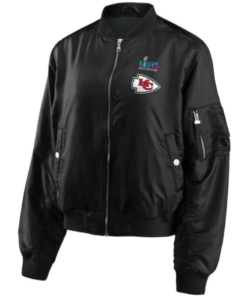 Kansas City Chiefs Super Champions Black Bomber Jacket