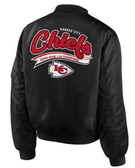 Kansas City Chiefs Super Champions Black Bomber Jacket