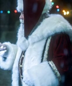 Keeping Up with the Clauses Santa Coat With Free Cap