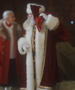 Keeping Up with the Clauses Santa Coat With Free Cap