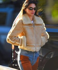 Kendall Jenner Newyork White Suede Jacket