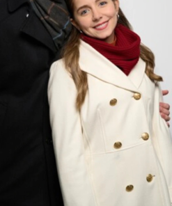 Maxine Denis Holiday Mismatch White Trench Coat