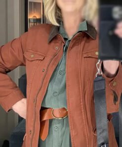 Halloween Ends Jamie Lee Curtis Brown Jacket