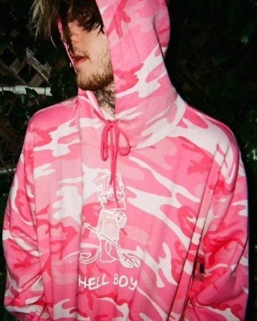 Lil Peep Hell Boy Pink Hoodie