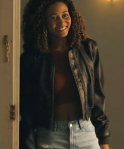 Sydney Shandon Sullivan’s Crossing Black Leather Jacket