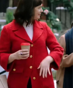 How To Fall In Love By Christmas Red Wool Coat