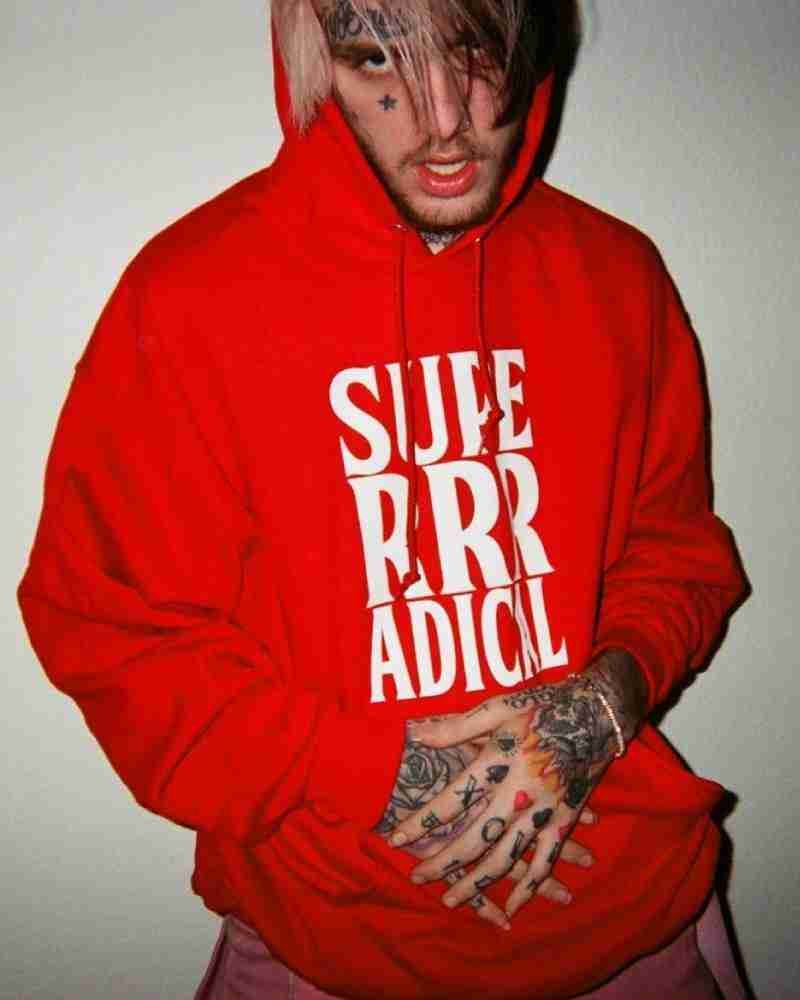 Lil Peep Superrradical Red Hoodie