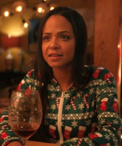 Meet Me Next Christmas Christina Milian Christmas Jumpsuit