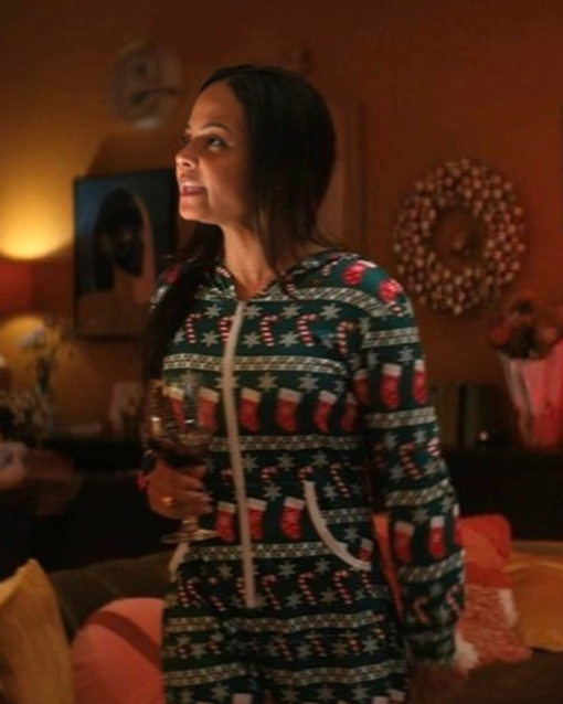 Meet Me Next Christmas Christina Milian Christmas Jumpsuit