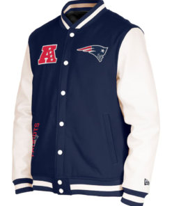 Men’s Navy New England Patriots Third Down Varsity Jacket