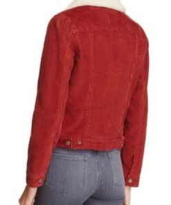 Stranger Things Nancy Wheeler Red Denim Jacket