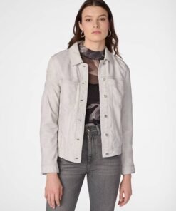 Addison Leather Denim Womens Jacket