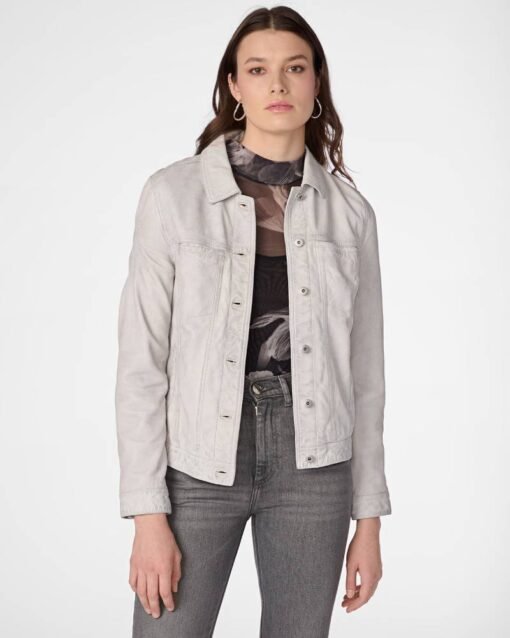 Addison Leather Denim Womens Jacket