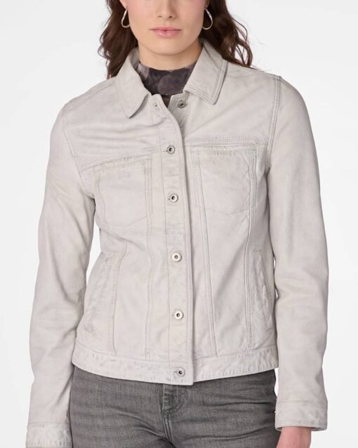 Addison Leather Denim Womens Jacket