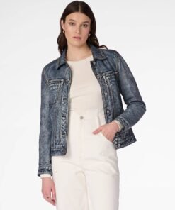 Addison Leather Denim Jacket