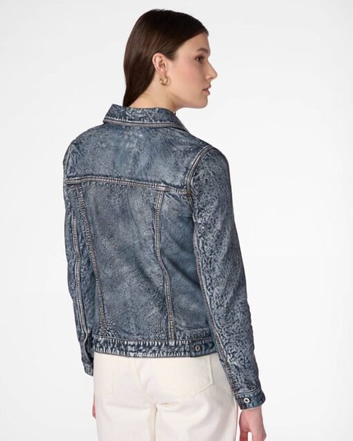 Addison Leather Denim Jacket