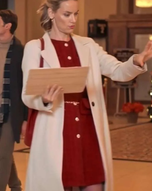 Rachel Skarsten The Christmas Charade 2024 White Coat