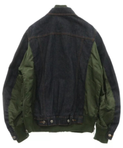 S A.P.C. Eimi Denim Ma-1 Docking Indigo Flight Jacket